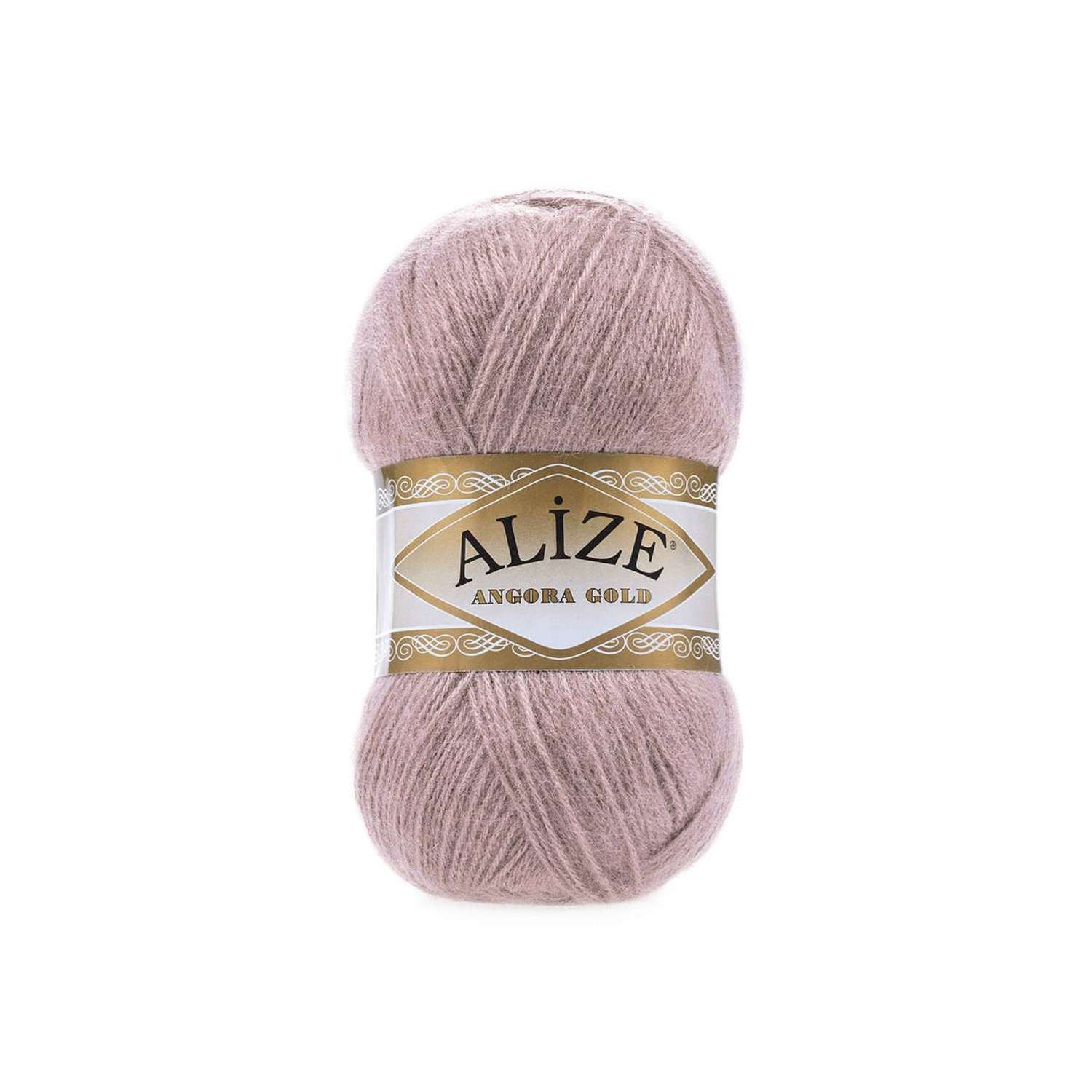 Пряжа Alize мягкая теплая для шарфов кардиганов Angora Gold 100 гр 550 м 5 мотков 163 серая роза - фото 6