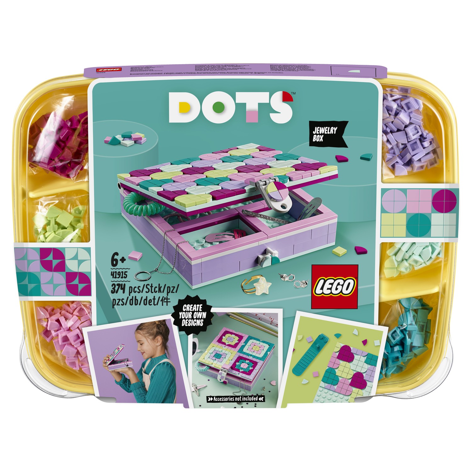 Конструктор LEGO Dots Шкатулка для драгоценностей 41915 - фото 2