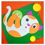 Аппликация Дрофа-Медиа Мягкая картинка Котёнок с клубочком 4195