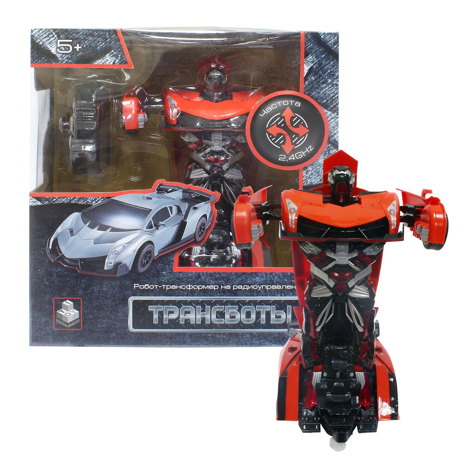 Игрушка 1TOY Робот-трансформер в спортивном авто Т10858 - фото 3