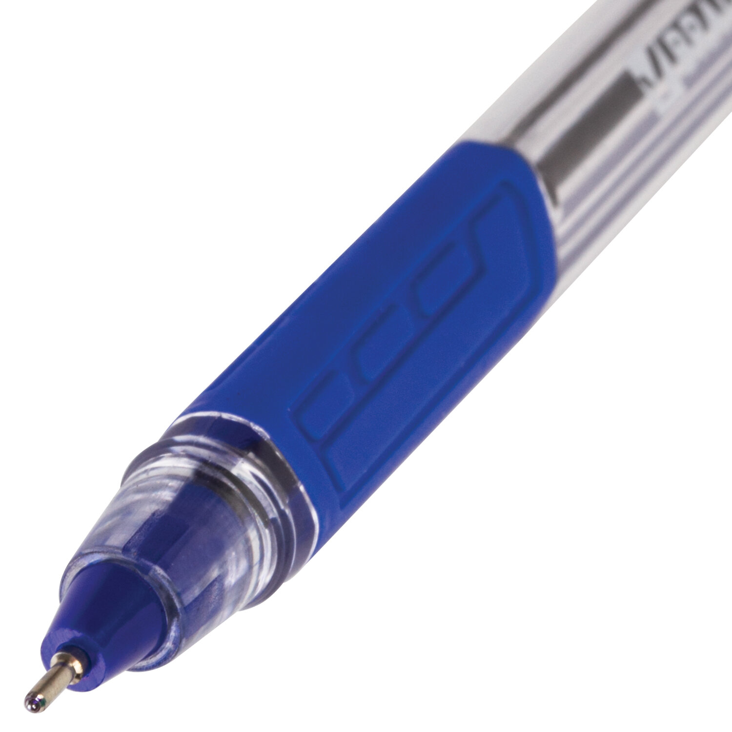 Ручка шариковая Brauberg Extra Glide GT 12шт синяя масляная - фото 7