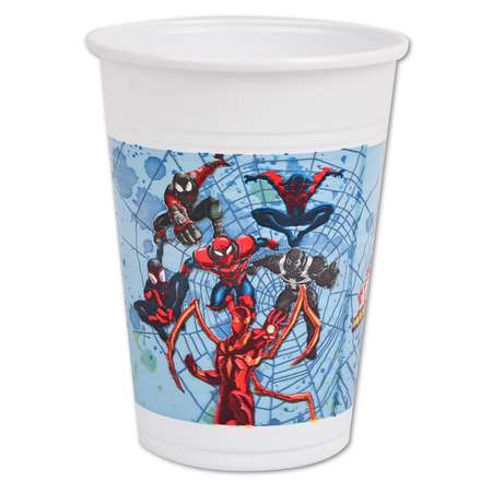 Стакан Decorata Party Spiderman 8шт 1502-4681