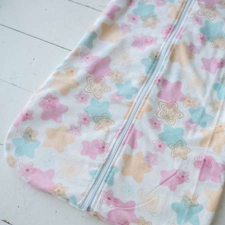 Одеяло-спальный мешок Lemur Studio 88см Фланель Розовые звезды