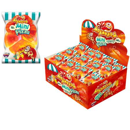 Мармелад Fun Candy Lab Мармеладсы mini PIZZA 60 шт по 10 гр