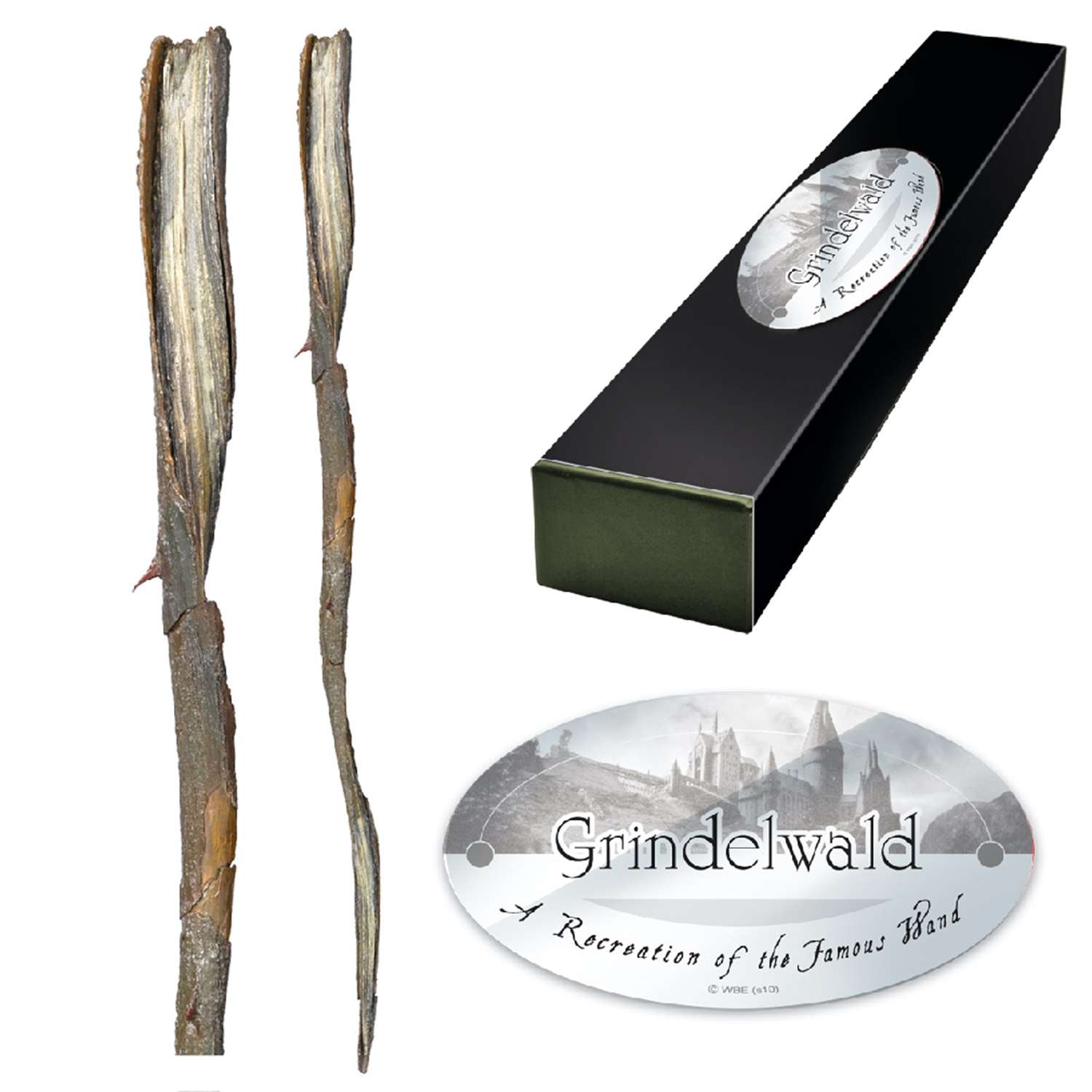 Волшебная палочка Harry Potter Геллерт Грин-де-Вальд из Гарри Поттера 36 см - premium box series - фото 2