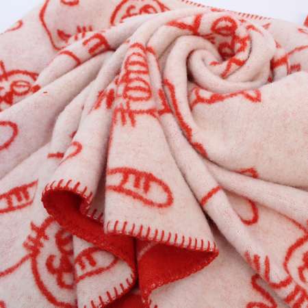 Одеяло детское Klippan Saule Коты в красном