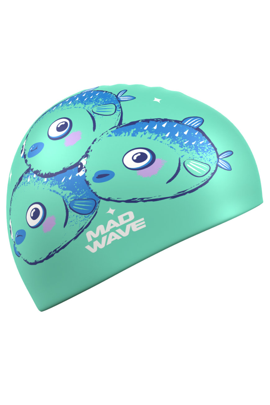 Шапочка для бассейна Mad Wave Fugu fish - фото 3