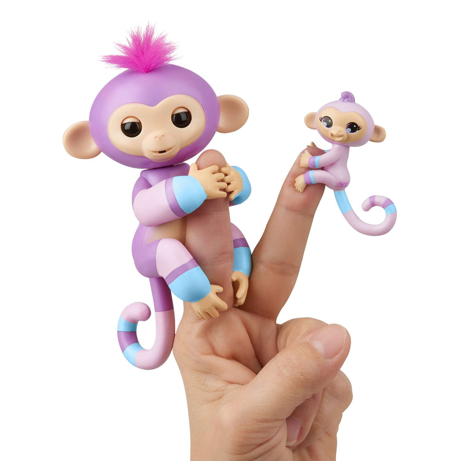 Игрушка Fingerlings Обезьянка Вайолет с малышом интерактивная 3543 - фото 4