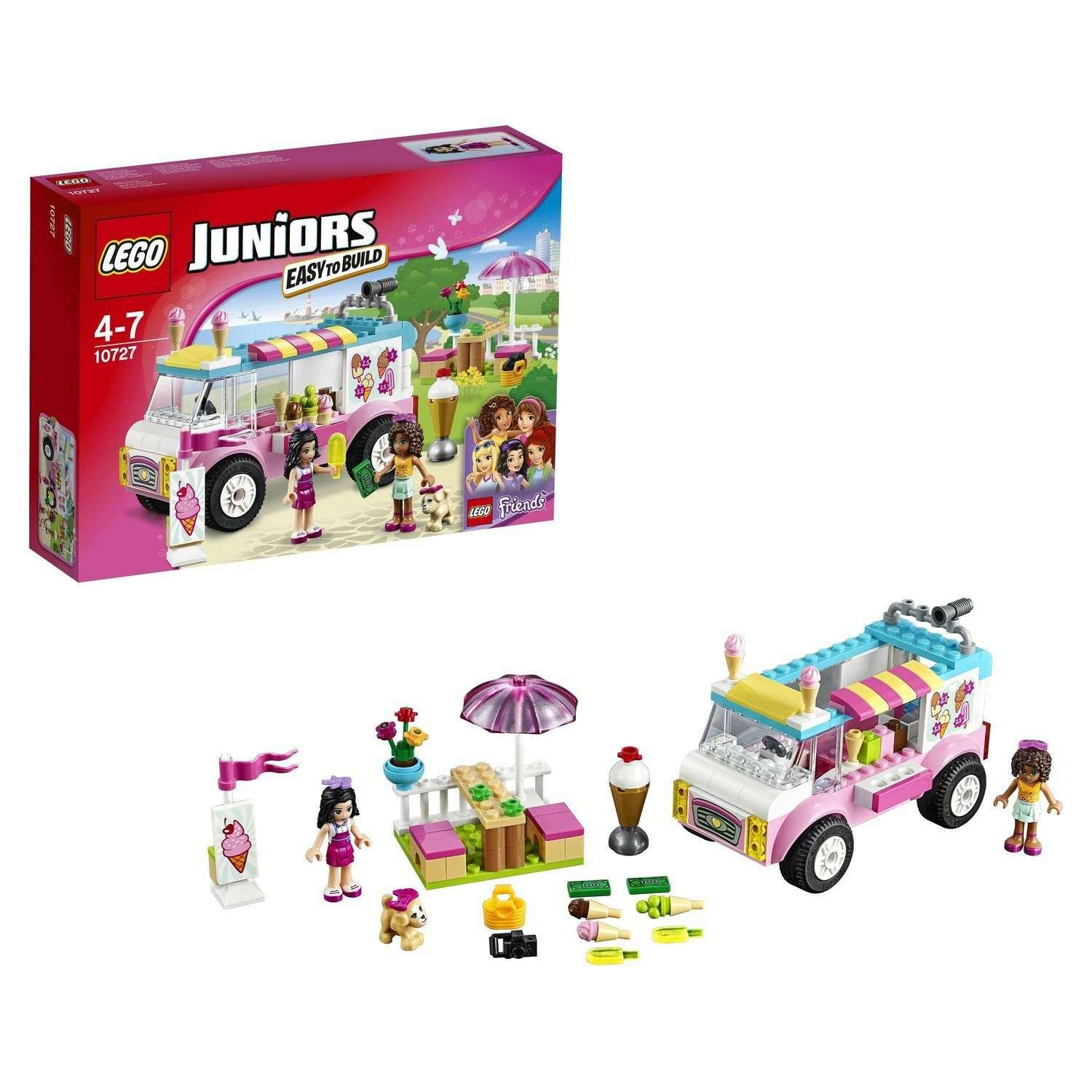 Конструктор LEGO Juniors Грузовик с мороженым Эммы (10727) - фото 1