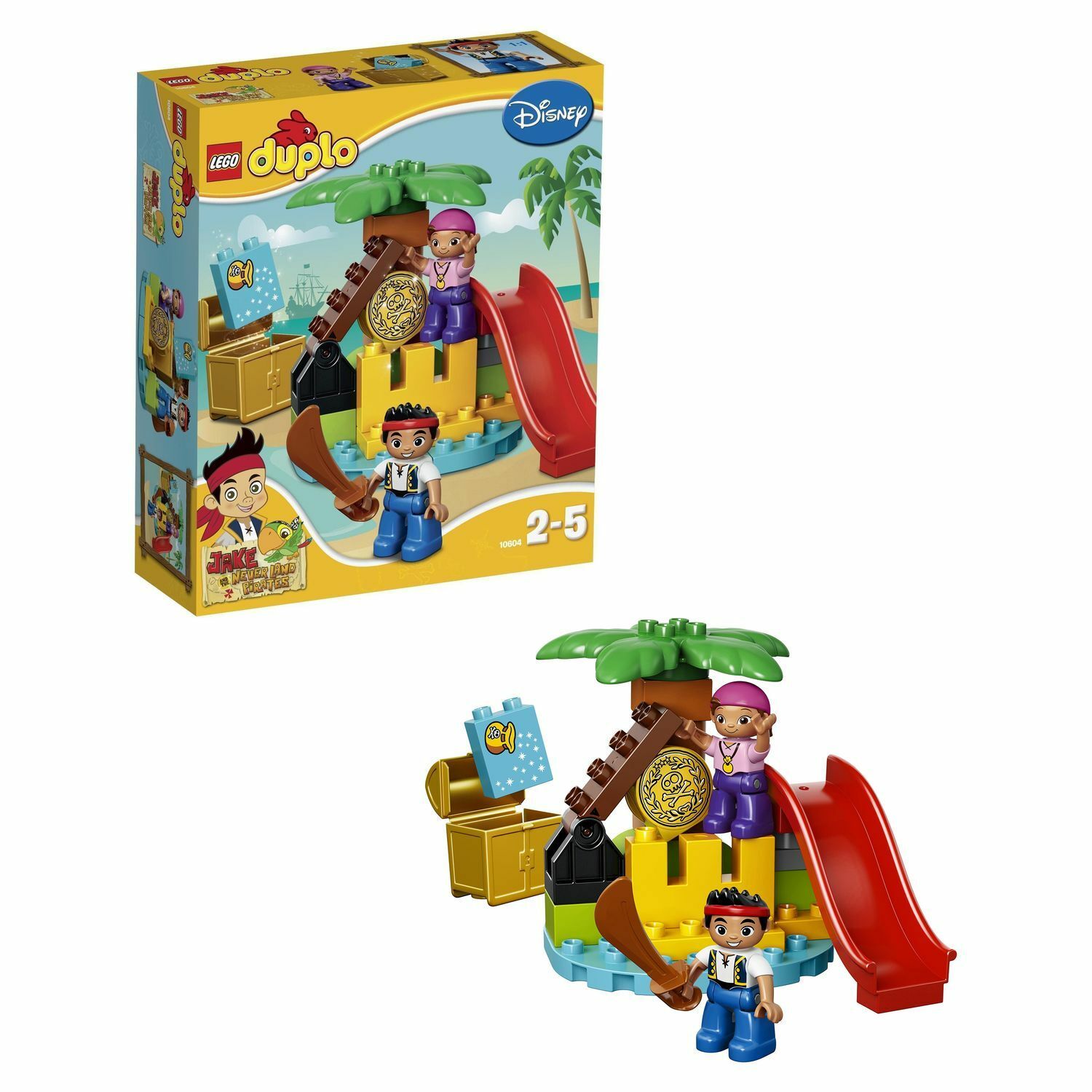 Конструктор LEGO DUPLO Jake Остров сокровищ (10604) купить по цене 889 ₽ в  интернет-магазине Детский мир