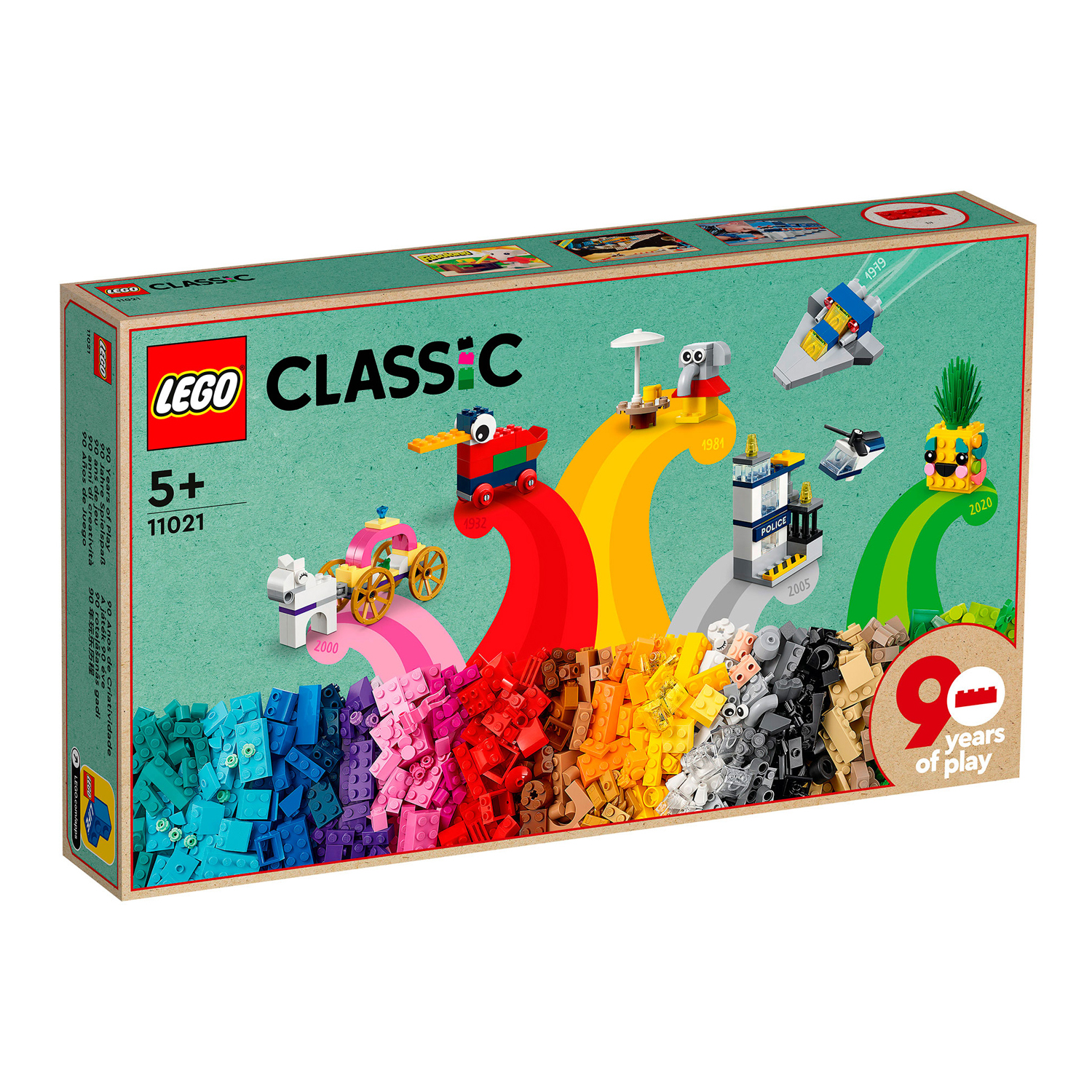 Конструктор детский LEGO Classic 90 лет игры 11021 - фото 7