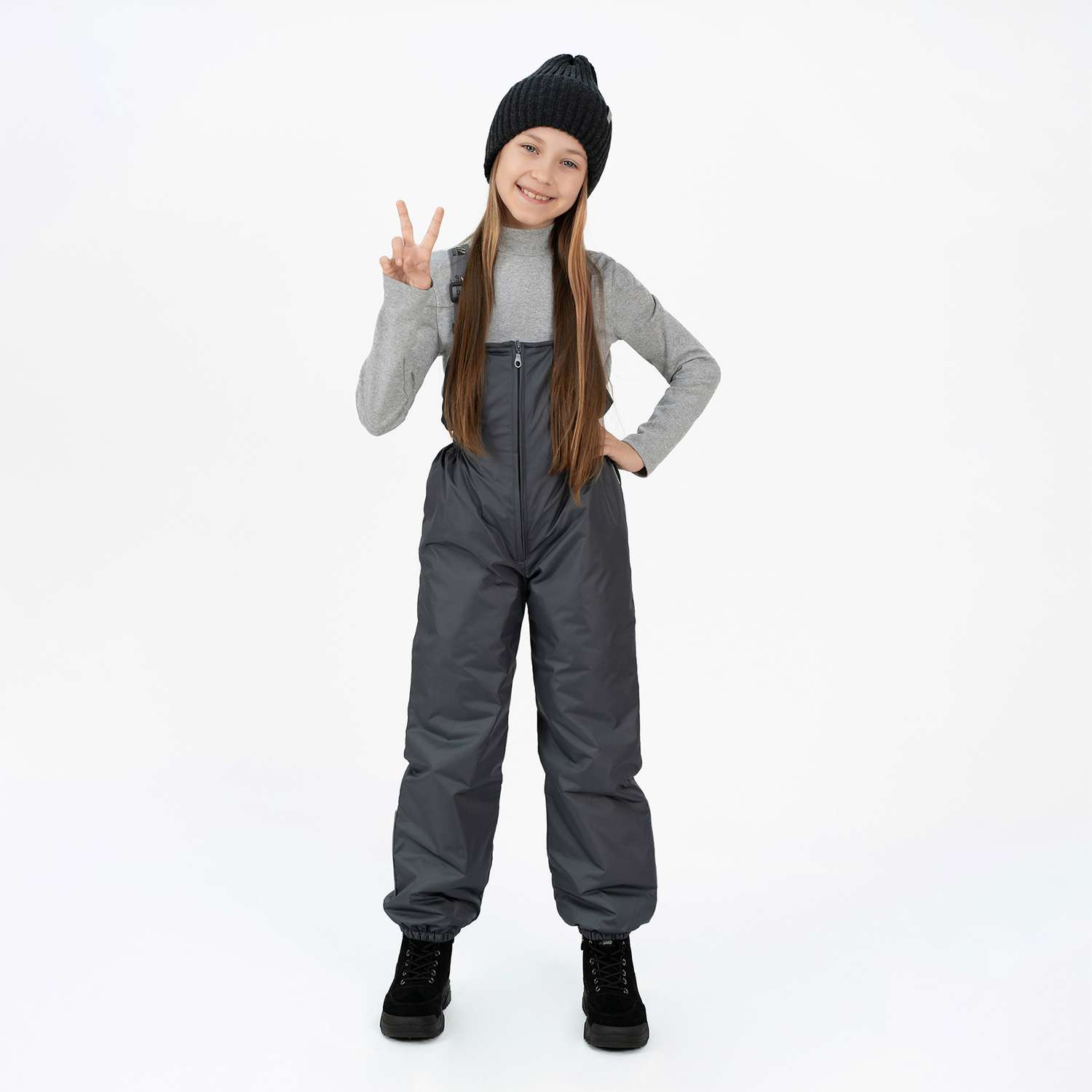 Полукомбинезон Arctic kids 60-012 серый - фото 1