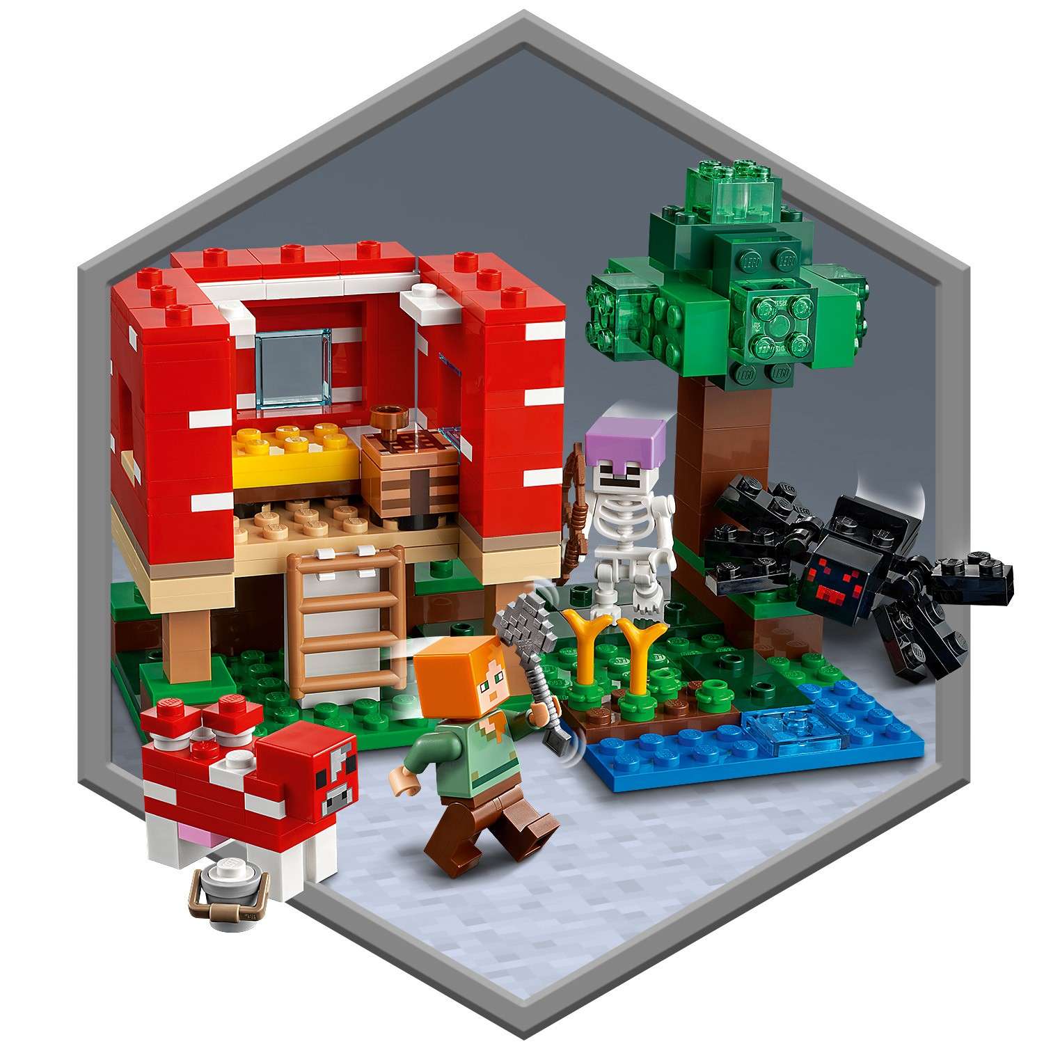Конструктор LEGO Minecraft Грибной дом 21179 - фото 7