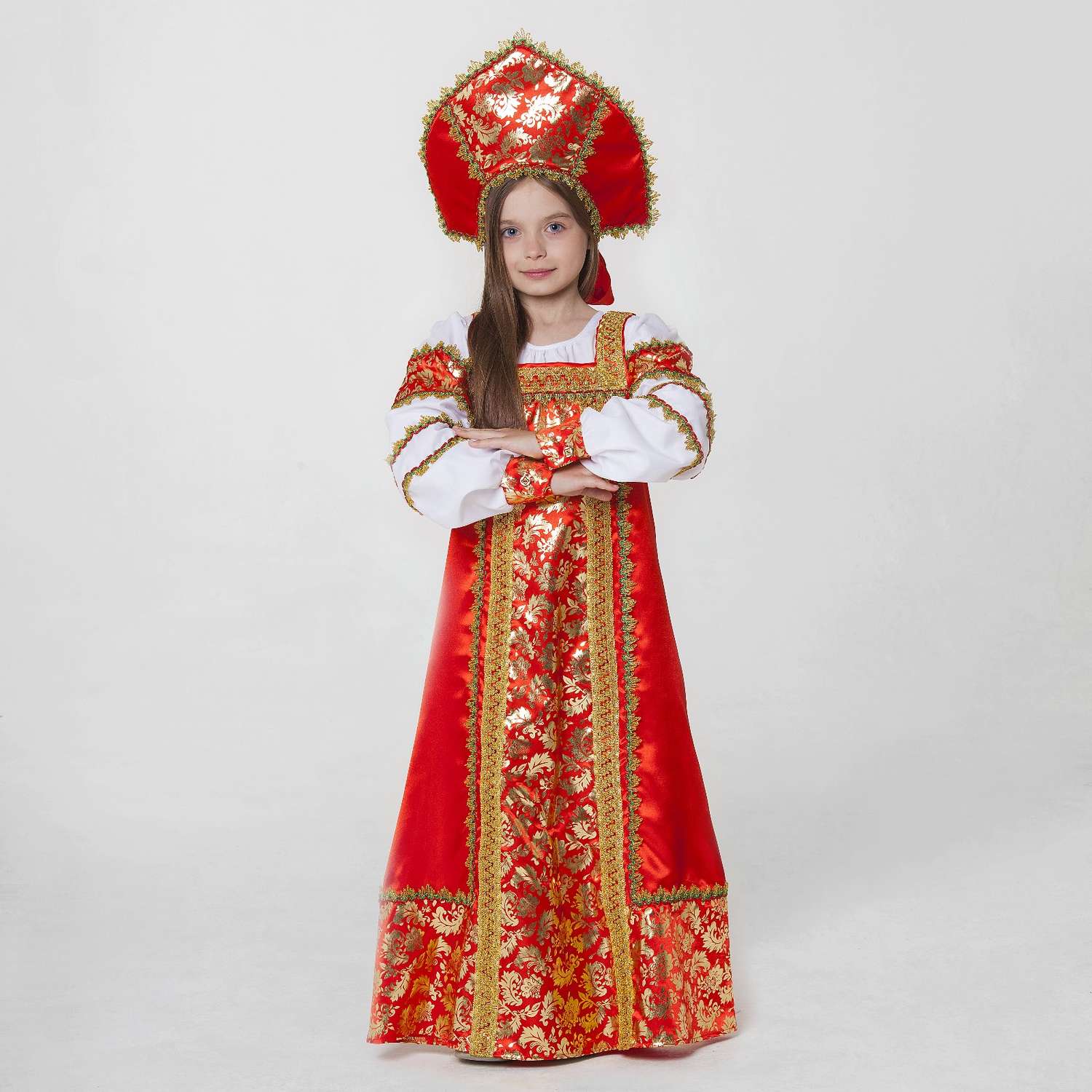 Карнавальный костюм Страна карнавалия русский Любавушка размер 34 3640661 - фото 2