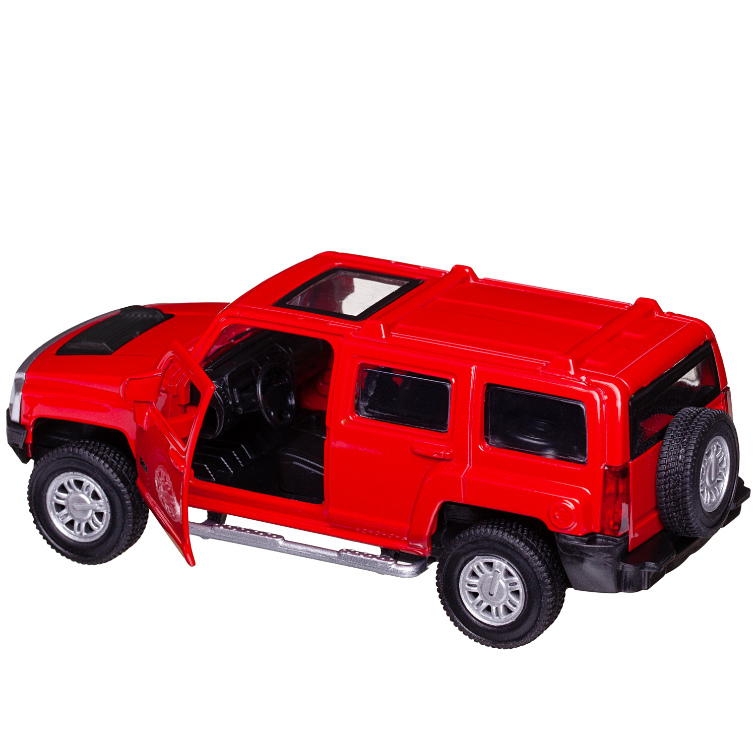 Автомобиль Abtoys Hummer MSZ 1:43 инерционный красный WE-15944R - фото 6