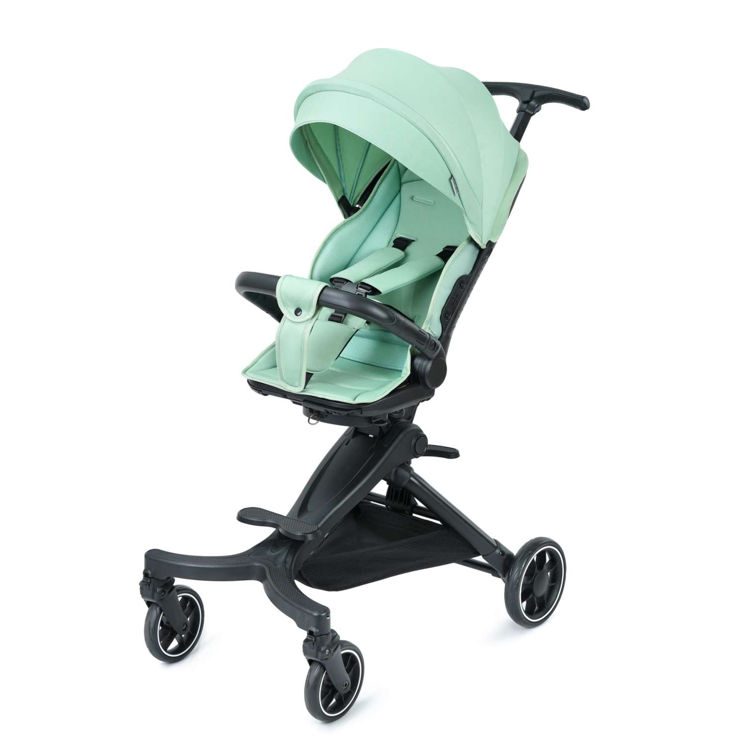 Детская прогулочная коляска BabyRox GO Черный /зеленый - фото 1