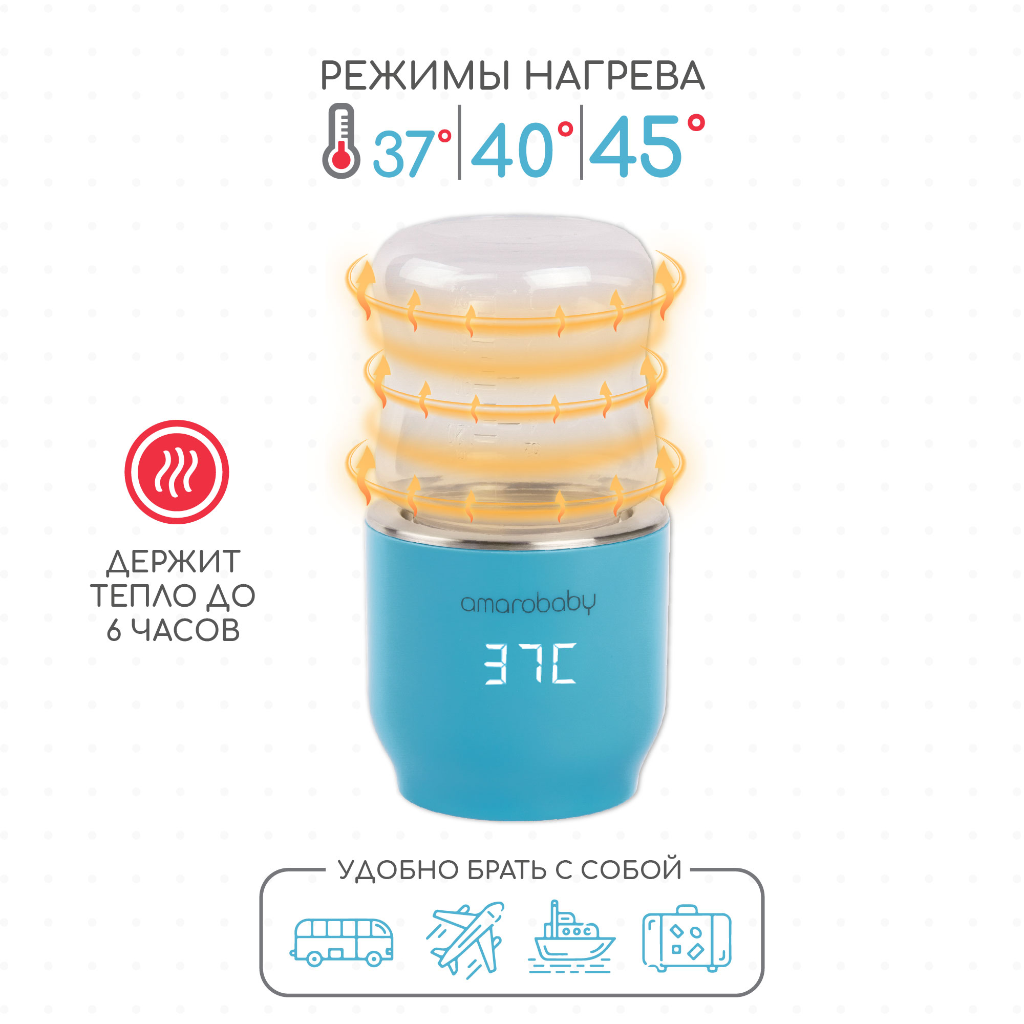 Портативный подогреватель AmaroBaby Портативный подогреватель - фото 5