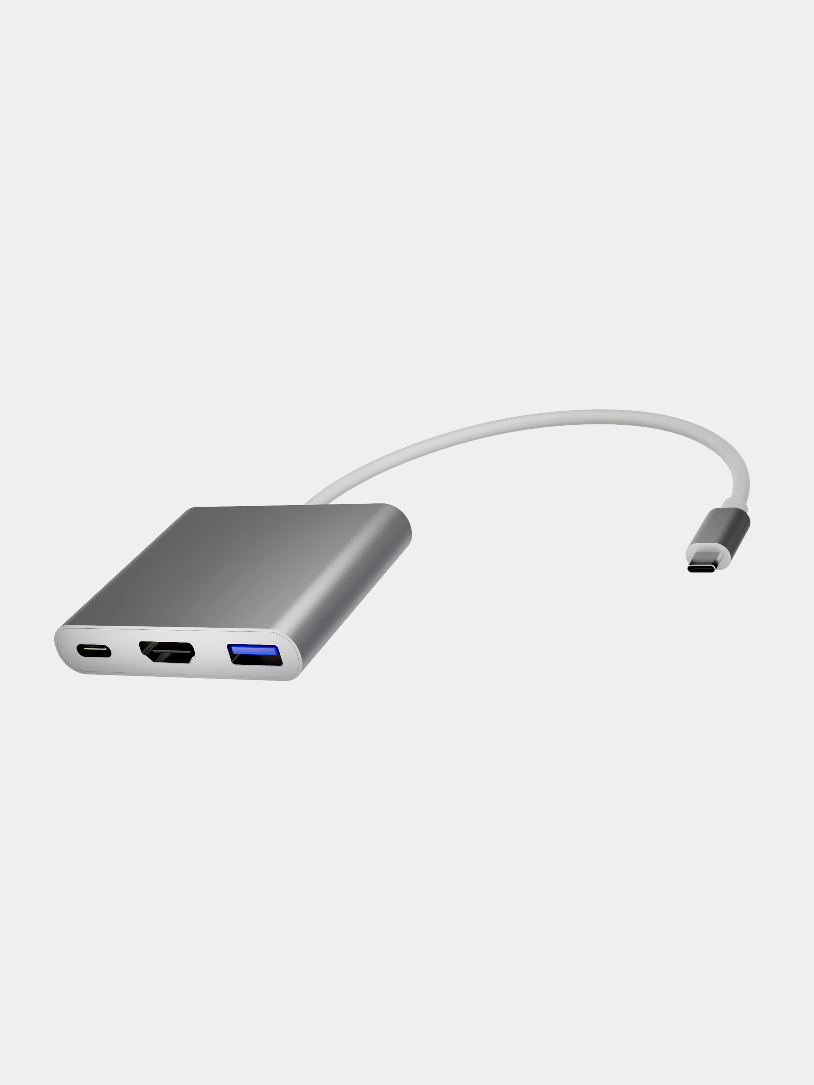 USB-концентратор QUIVIRA Портативный HUB 3 в 1 C на 4K HDMI - 3.0 - Type-С - фото 3