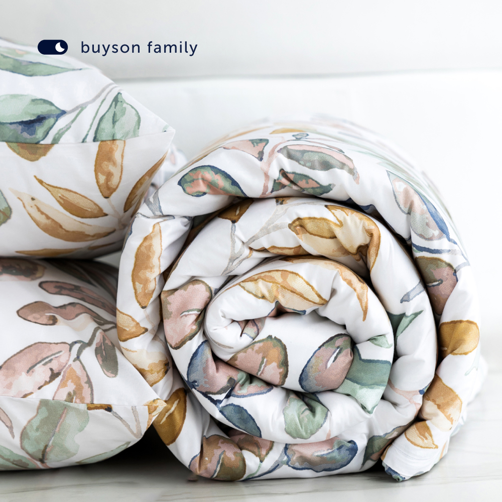 Комплект пододеяльник+2 наволочки buyson BuyFlora Leaves 200x220/50x70см - фото 13