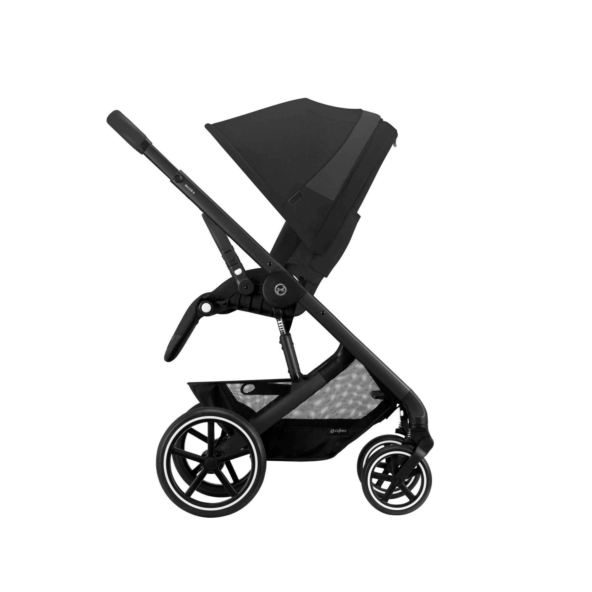 Коляска Cybex Balios S Lux BLK Moon Bl с дождевиком - фото 6