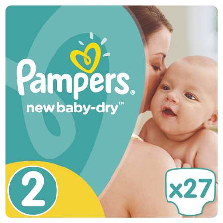 Подгузники Pampers New Baby-Dry 27 шт. 2 3-6 кг