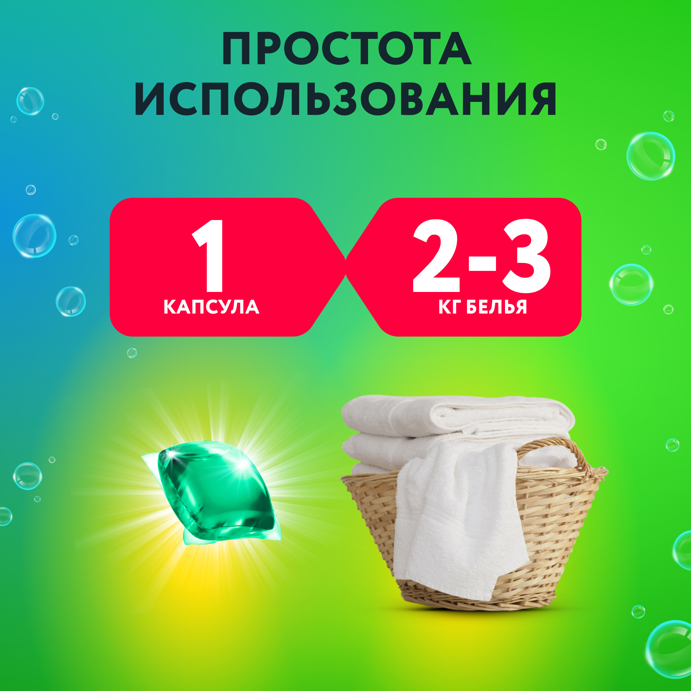 Капсулы для стирки 3в1 Kaiteki "Softener", аромат Мята и Лотос, 100 шт - фото 7