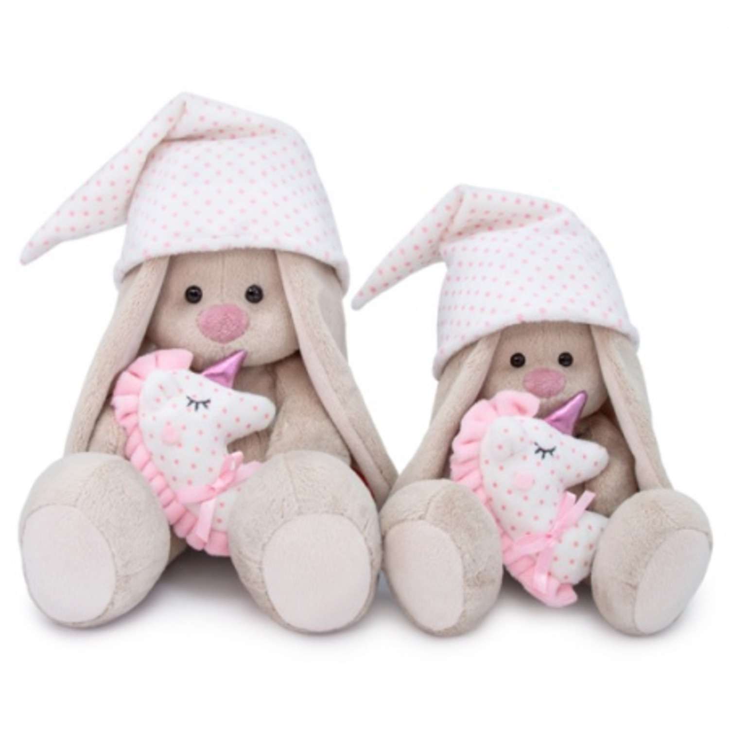 Мягкая игрушка BUDI BASA Зайка Ми с розовой подушкой - единорогом 23 см BB044 - фото 3