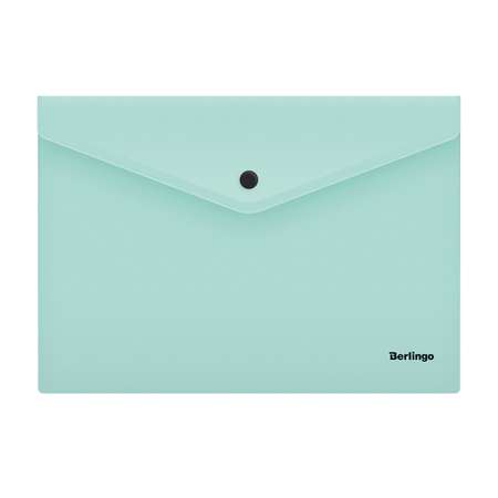 Папка-конверт на кнопке BERLINGO Instinct А4 180мкм мятный набор 10 шт