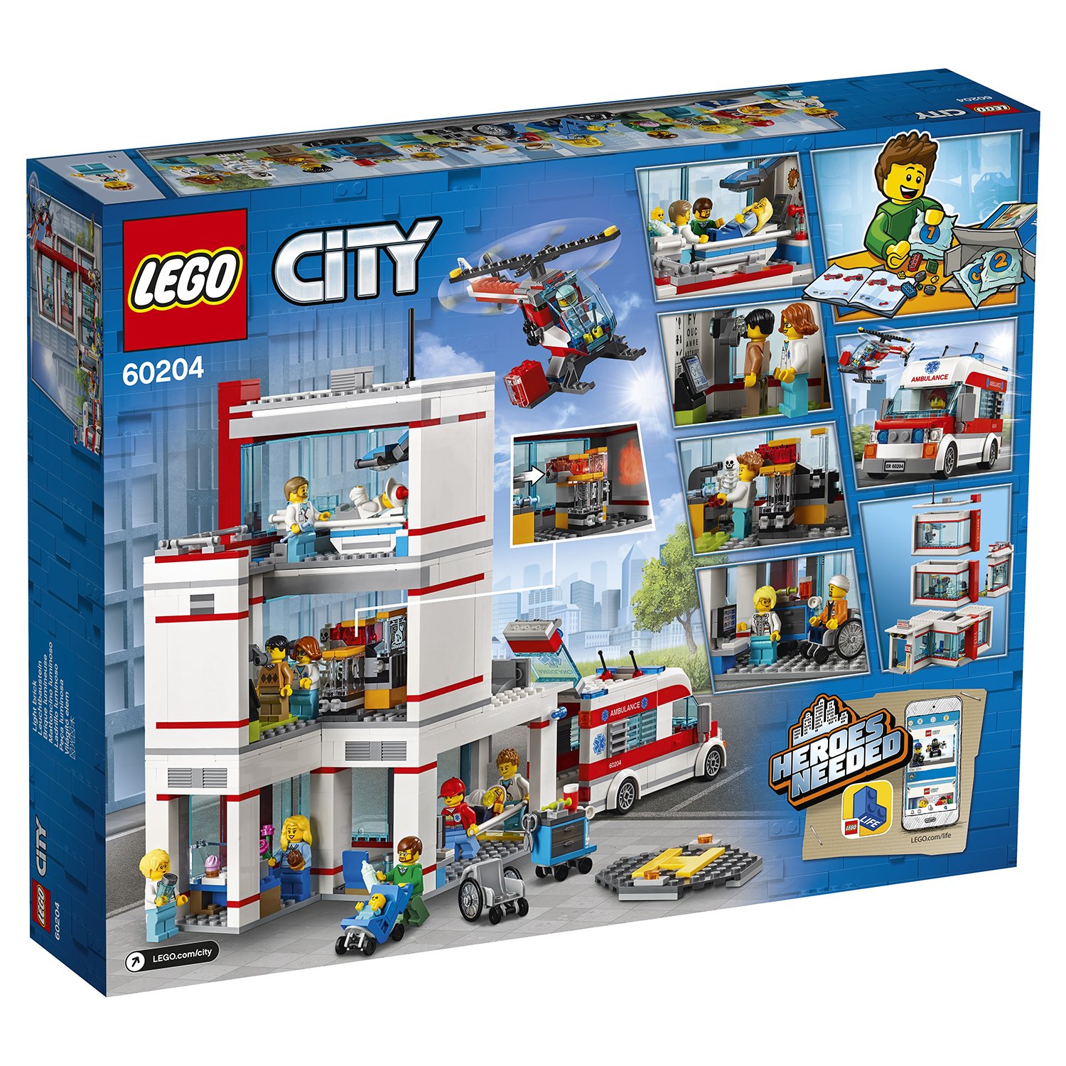 Конструктор LEGO City Town Городская больница 60204 купить по цене 9 ₽ в  интернет-магазине Детский мир