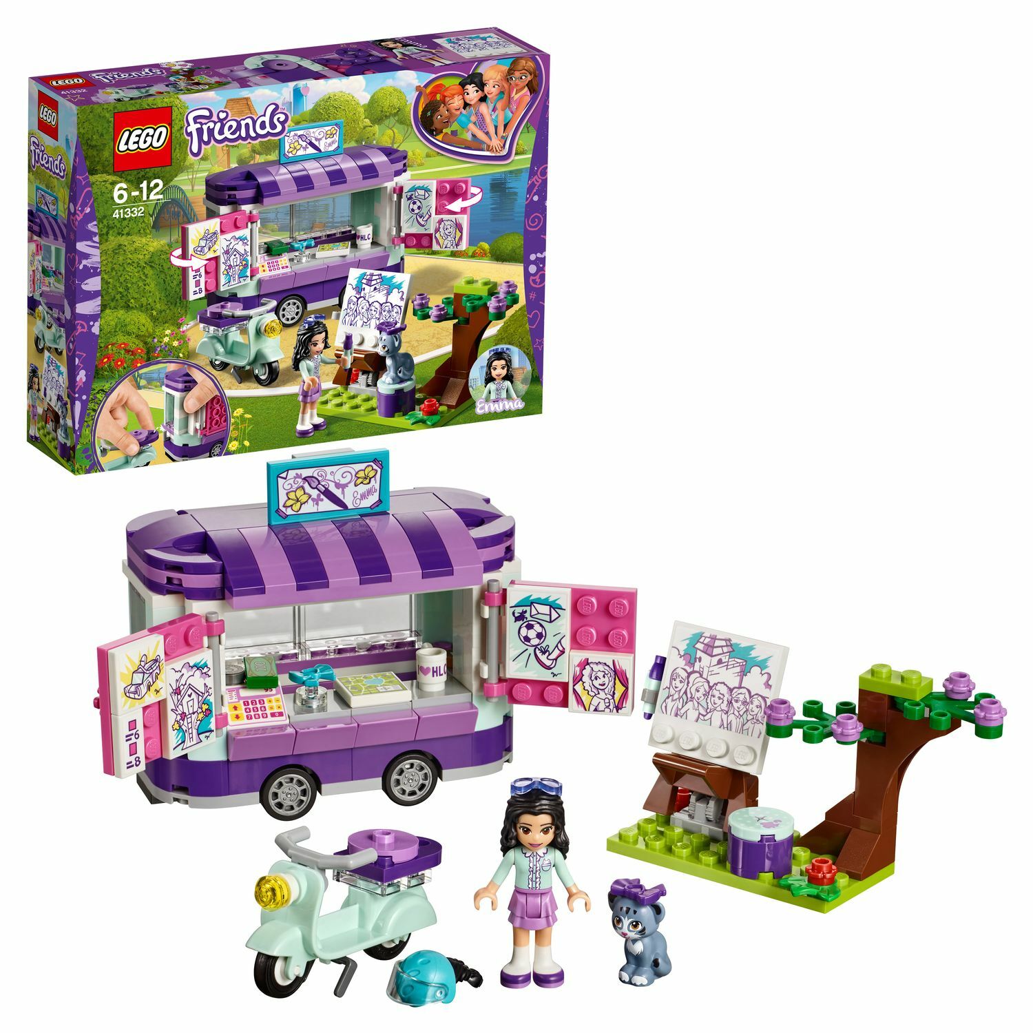 Конструктор LEGO Передвижная творческая мастерская Эммы LEGO Friends 41332 - фото 1