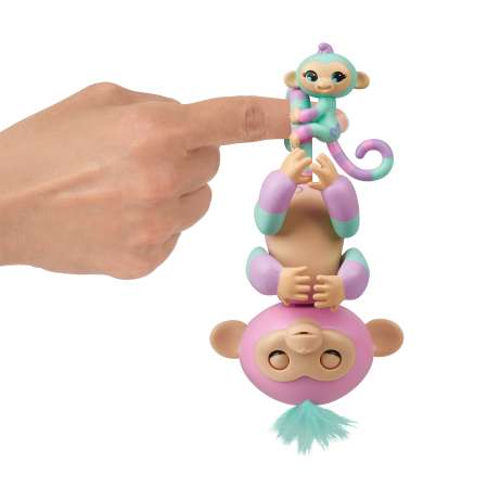 Игрушка Fingerlings Обезьянка Эшли с малышом интерактивная 3542