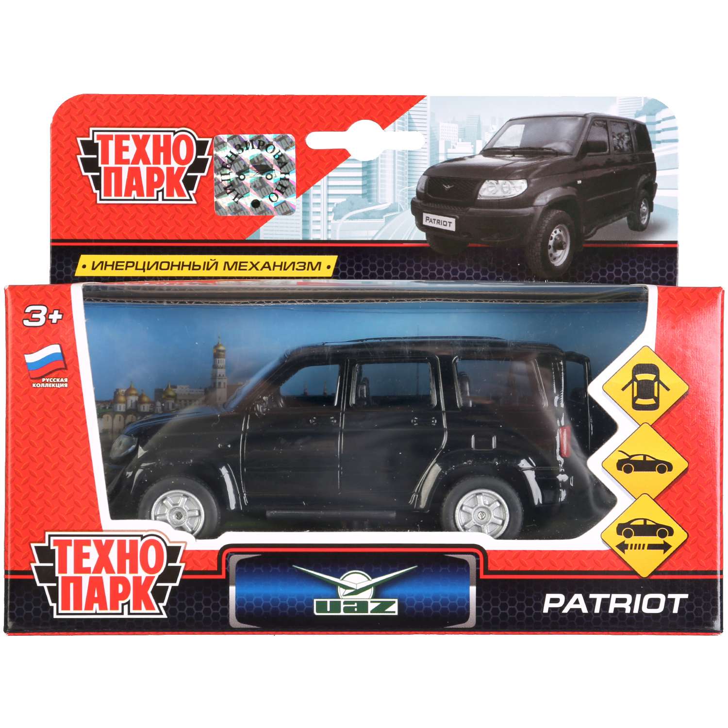 Машина Технопарк УАЗ Patriot инерционная 269995 купить по цене 399 ₽ в  интернет-магазине Детский мир