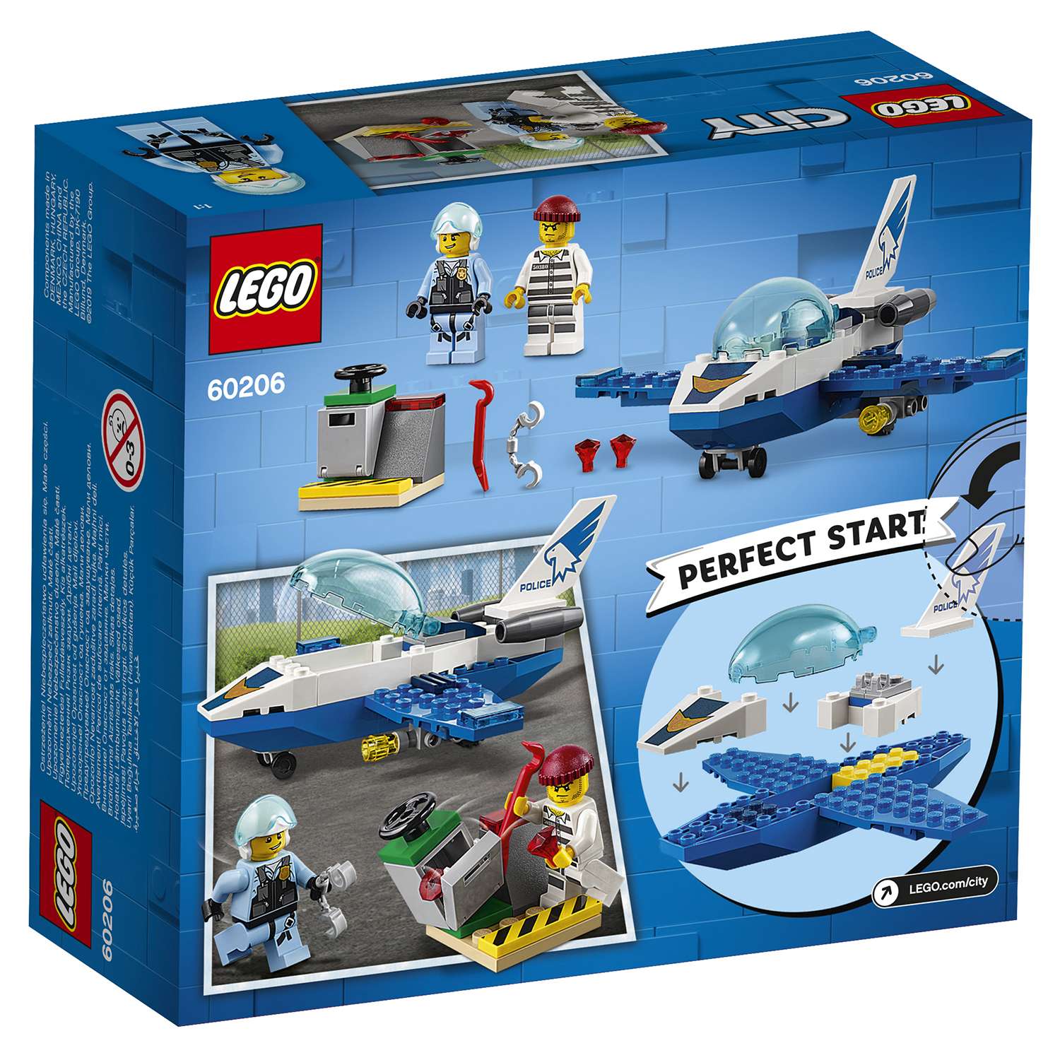 Конструктор LEGO City Police Воздушная полиция: патрульный самолет 60206 - фото 3