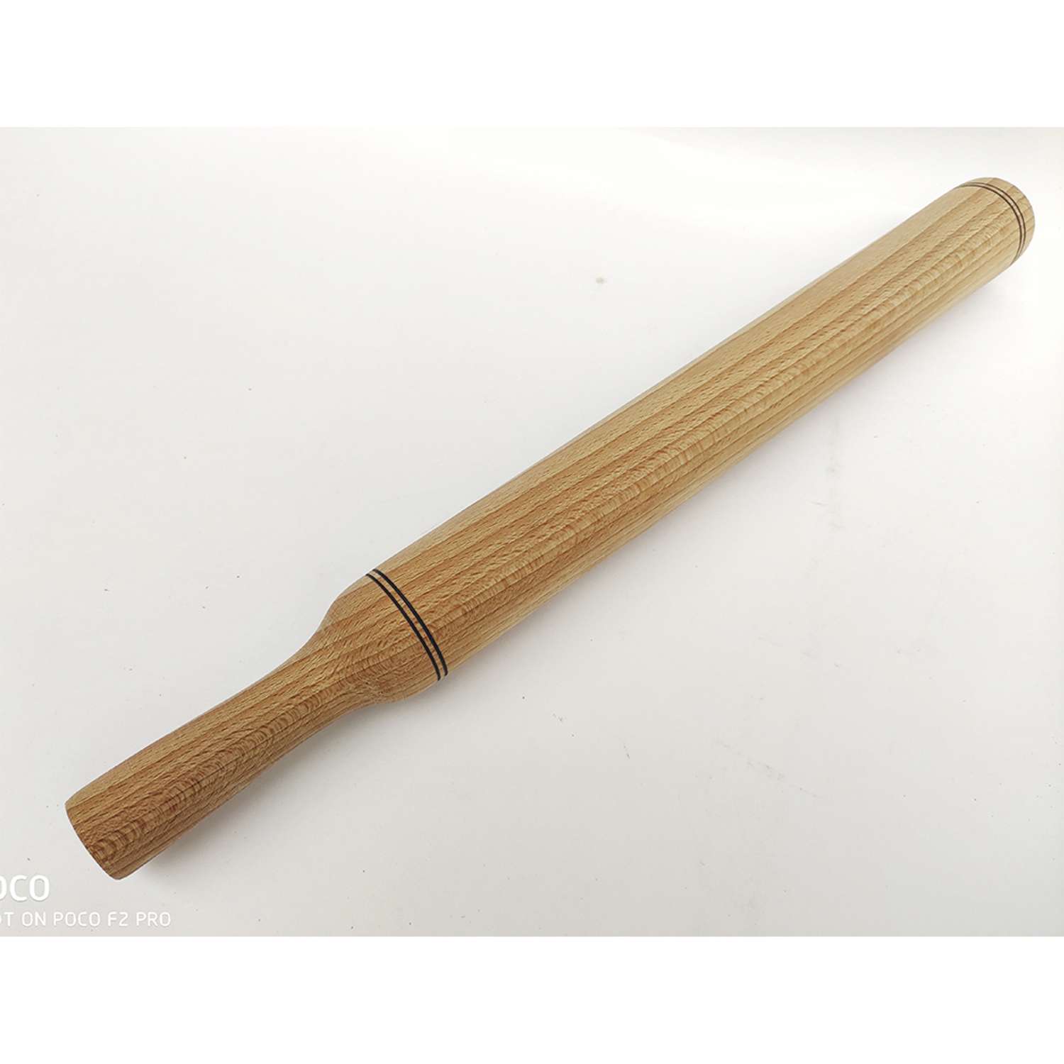 Скалка деревянная Хозяюшка большая длинная из массива бука 430 мм - фото 1
