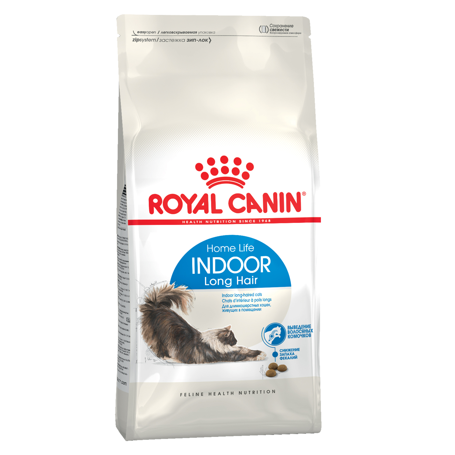 Корм для кошек ROYAL CANIN Indoor Long Hair домашних длинношерстных 10кг - фото 2