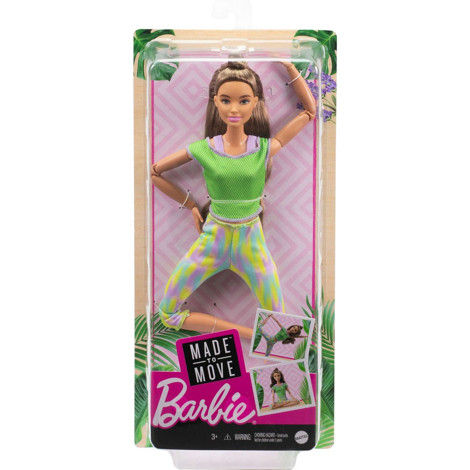 Кукла Barbie Безграничные движения Йога Шатенка GXF05 GXF05 - фото 3