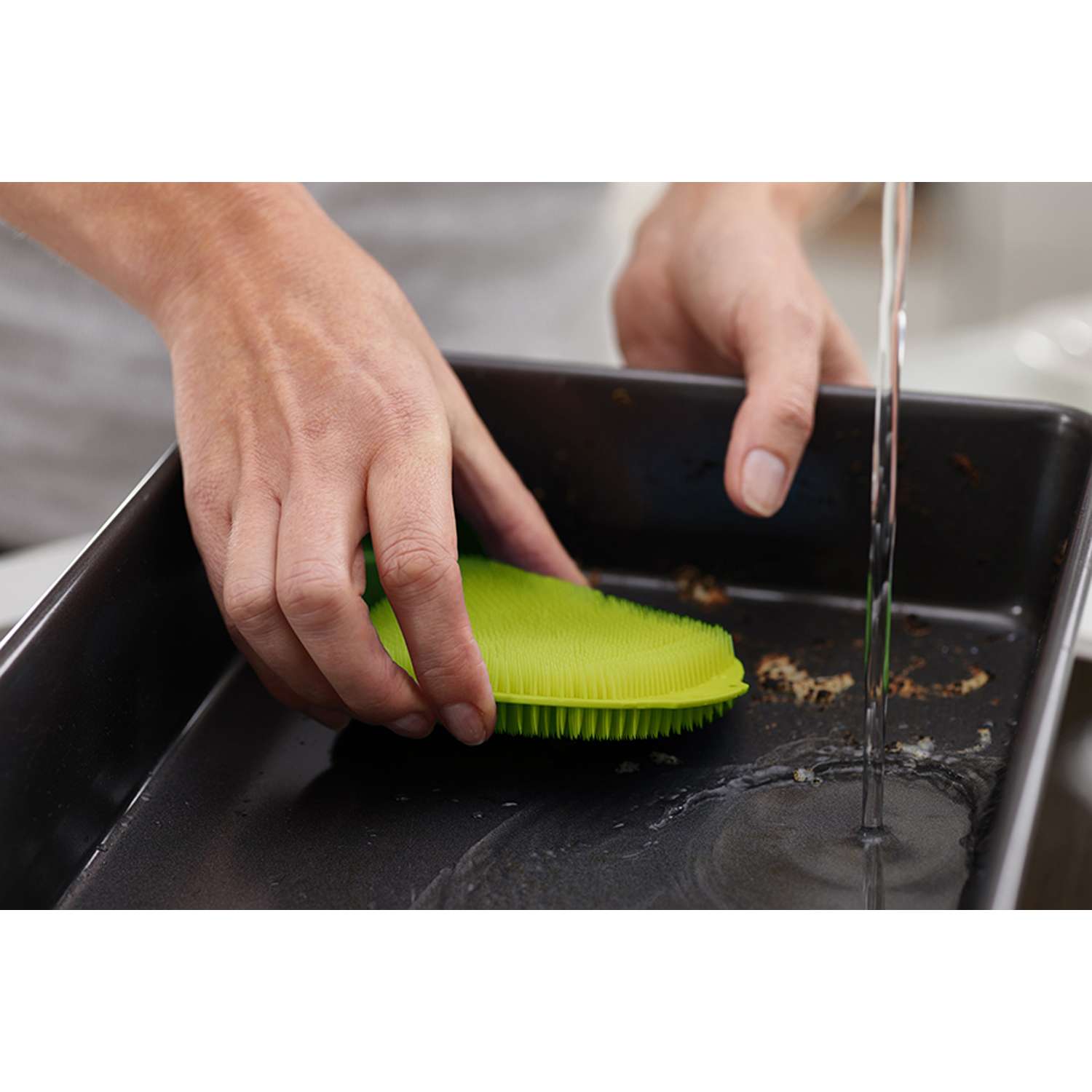 Набор щеток для мытья посуды Joseph Joseph CleanTech зеленый - фото 3