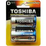 Батарейки Toshiba LR20 щелочные alkaline Бочка High Power 2шт D 1.5V