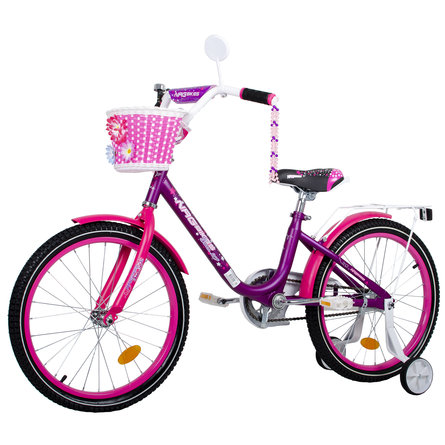 Велосипед NRG BIKES Swan 20 pink-white - фото 12