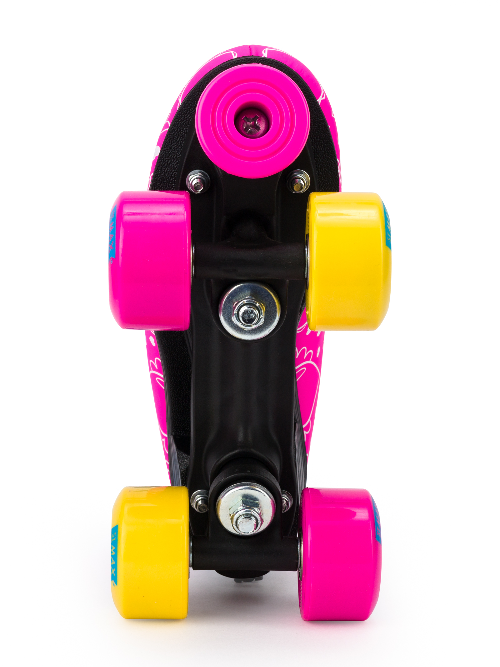 Роликовые коньки SXRide Roller skate YXSKT04BLPN38 цвет розовые с белыми сердечкам размер 38 - фото 7