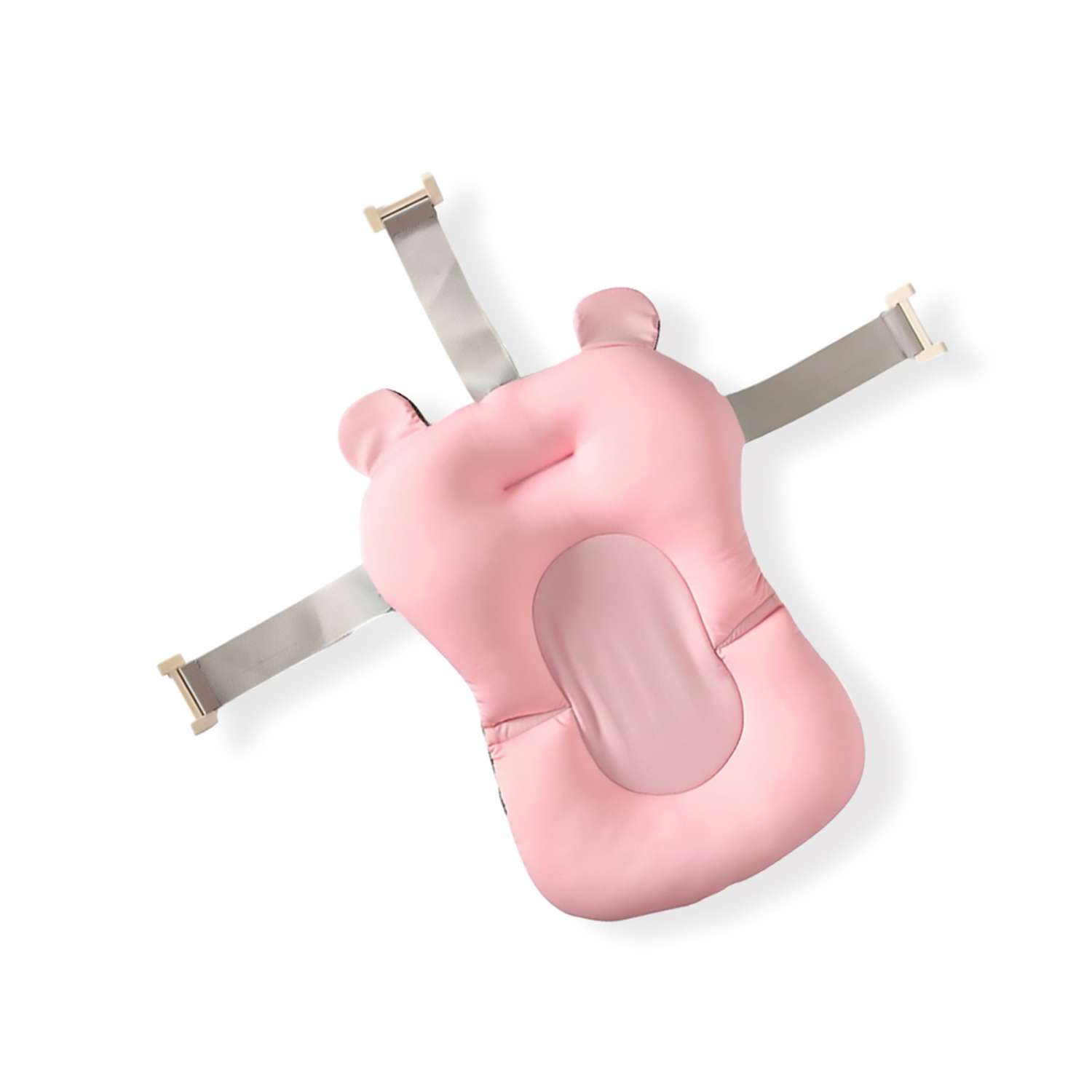 Гамак-подушка Solmax для купания новорожденных с креплениями к ванночке розовая - фото 1