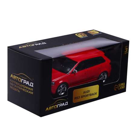 Машина Автоград металлическая AUDI RS3 SPORTBACK 1:43 цвет красный