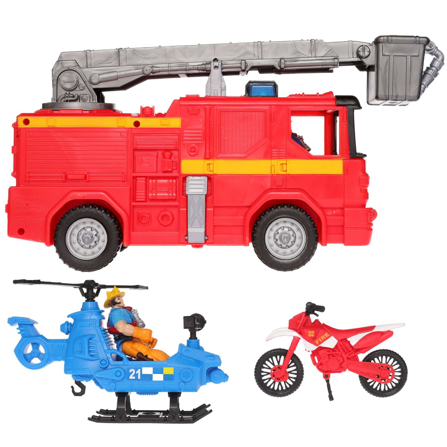 Игровой набор Chap Mei Спасательная пожарная машина 546053 - фото 2