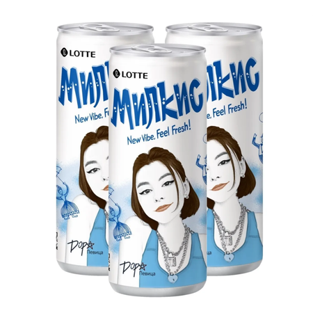 Газированный напиток Lotte Milkis Оригинал 3 шт по 250 мл