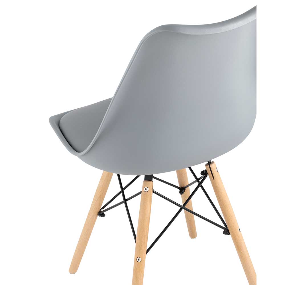 Стул Stool Group для кухни DSW EAMES Soft Freames серый - фото 6
