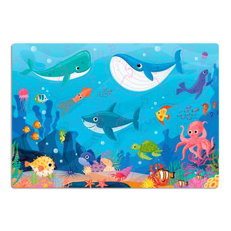 Пазл ORIGAMI Baby Games Подводный мир 07025