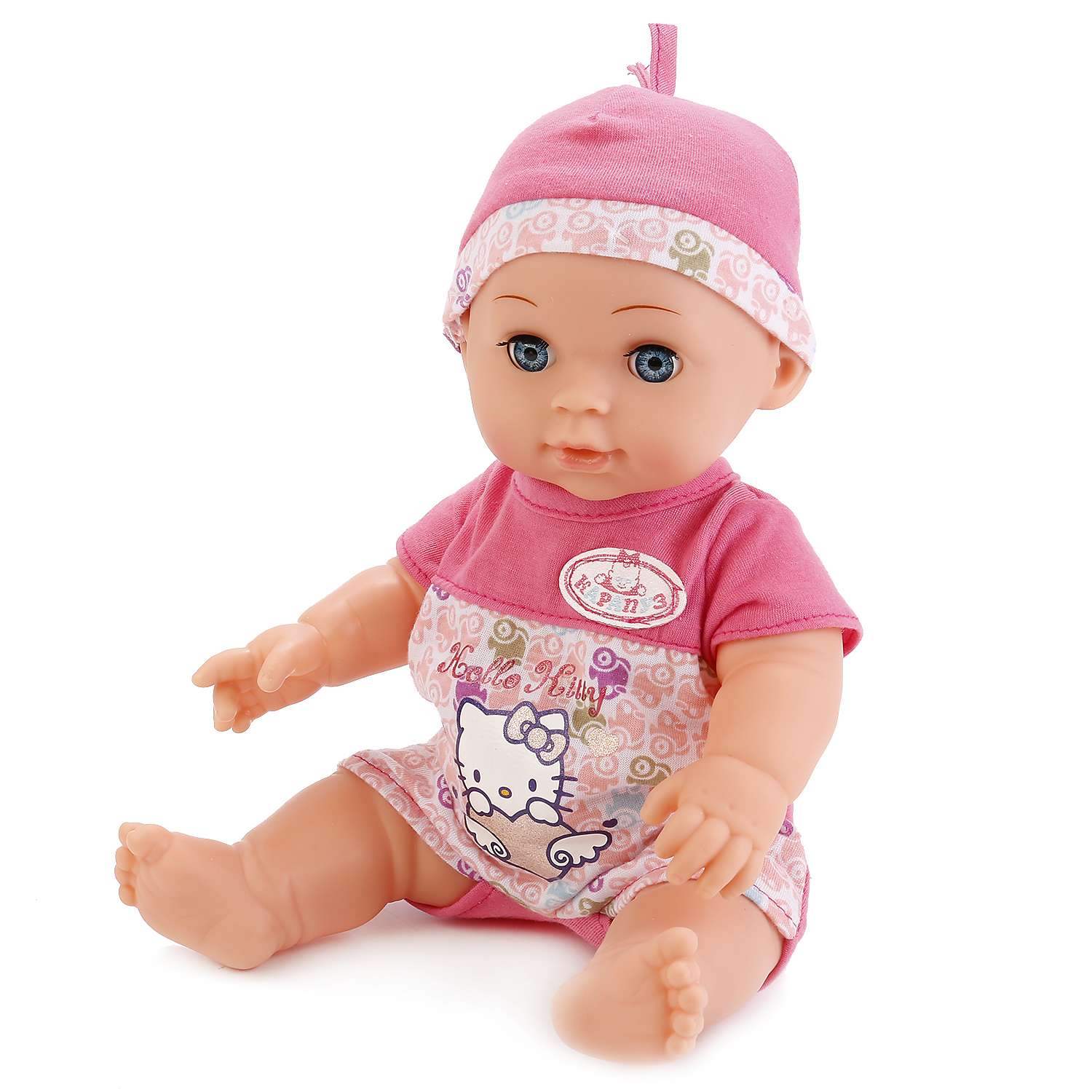 Кукла Карапуз интерактивная в розовом костюмчике 230220 - фото 2