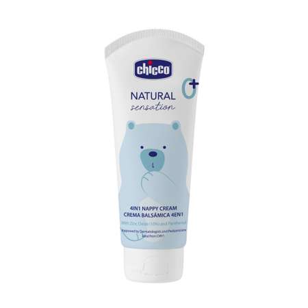 Крем под подгузник CHICCO 4 в 1 Natural Sensation 100 мл с оксидом цинка и маслом ши