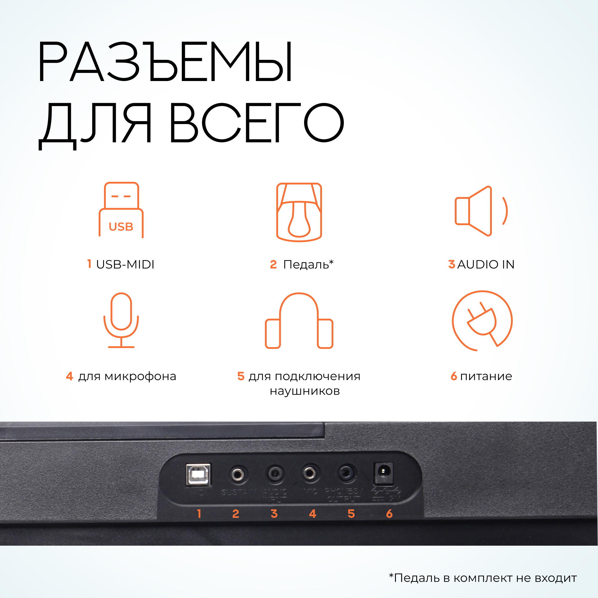 Синтезатор Tesler KB-6140 black - фото 6