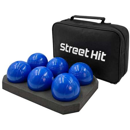 Набор для игры Street Hit Петанк 6 шаров из металла синий